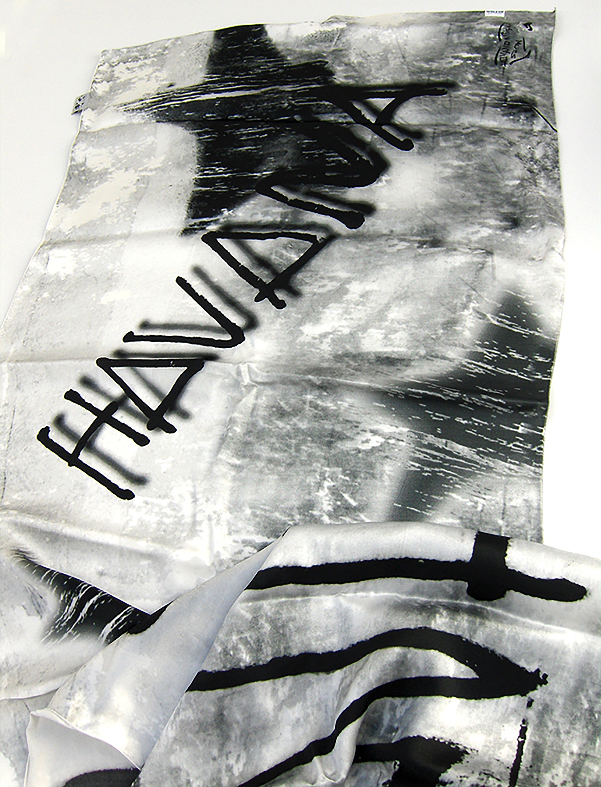 Havana Graffiti Designer Silk Scarf